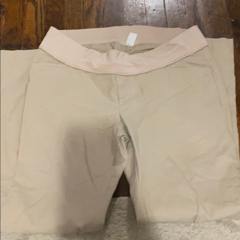 Tan maternity pants